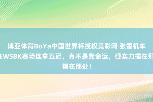 博亚体育BoYa中国世界杯授权竞彩网 张雪机车能在WSBK赛场连拿五冠,真不是靠命运,硬实力摆在那处!