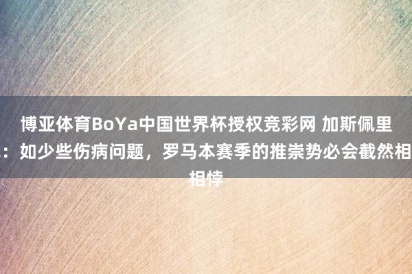 博亚体育BoYa中国世界杯授权竞彩网 加斯佩里尼:如少些伤病问题,罗马本赛季的推崇势必会截然相悖