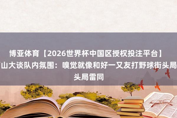 博亚体育【2026世界杯中国区授权投注平台】 亚历山大谈队内氛围:嗅觉就像和好一又友打野球街头局雷同