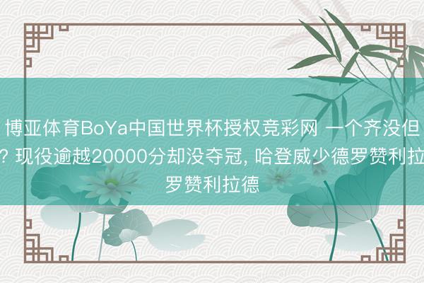 博亚体育BoYa中国世界杯授权竞彩网 一个齐没但愿? 现役逾越20000分却没夺冠， 哈登威少德罗赞利拉德